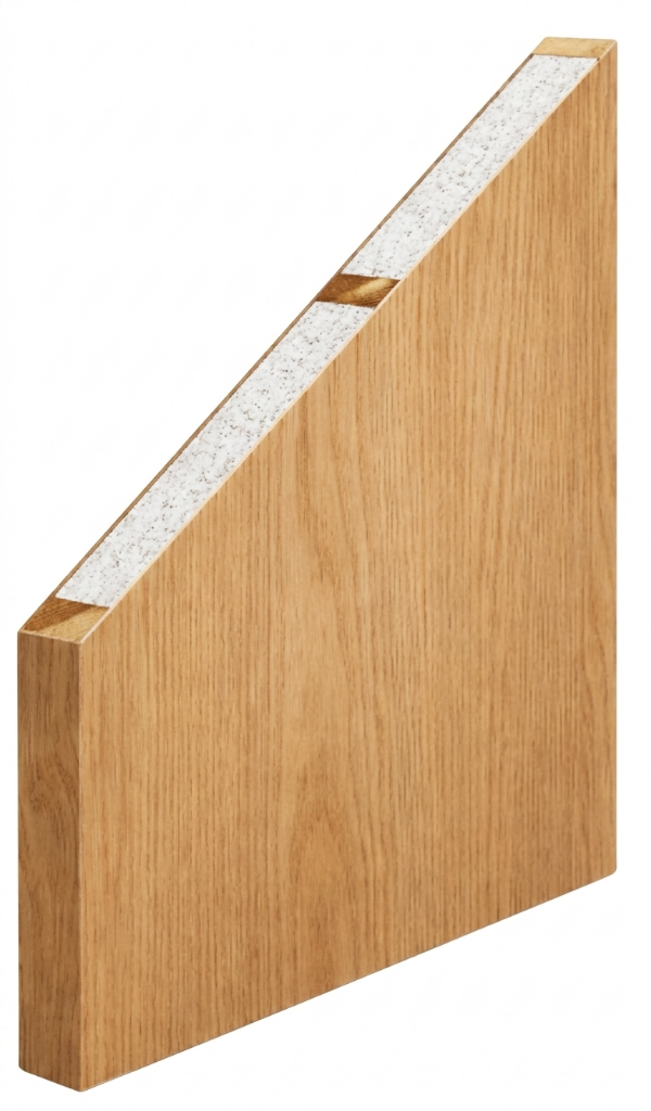 Núcleo Ligero EPS - corte de puerta con poliestireno