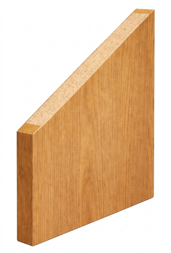 Núcleo Sólido - corte de madera compacta
